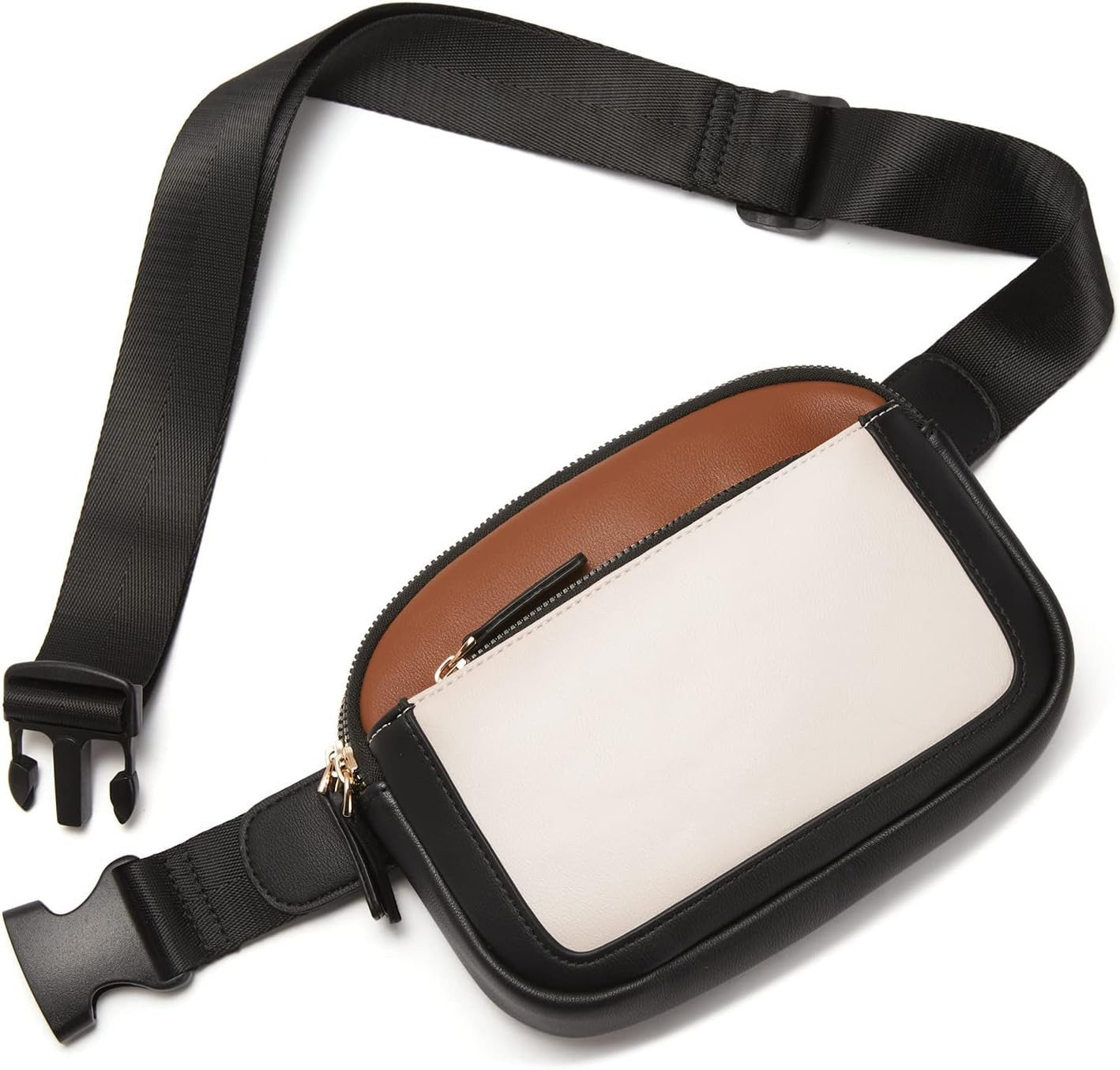 Women's Fashion Chest Bag – Faux Leather Crossbody Pocket Sling Bag