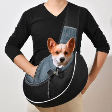 Women's Outdoor Pet Carrier Bag – Portable Crossbody Travel Bag for Small Dogs & Cats