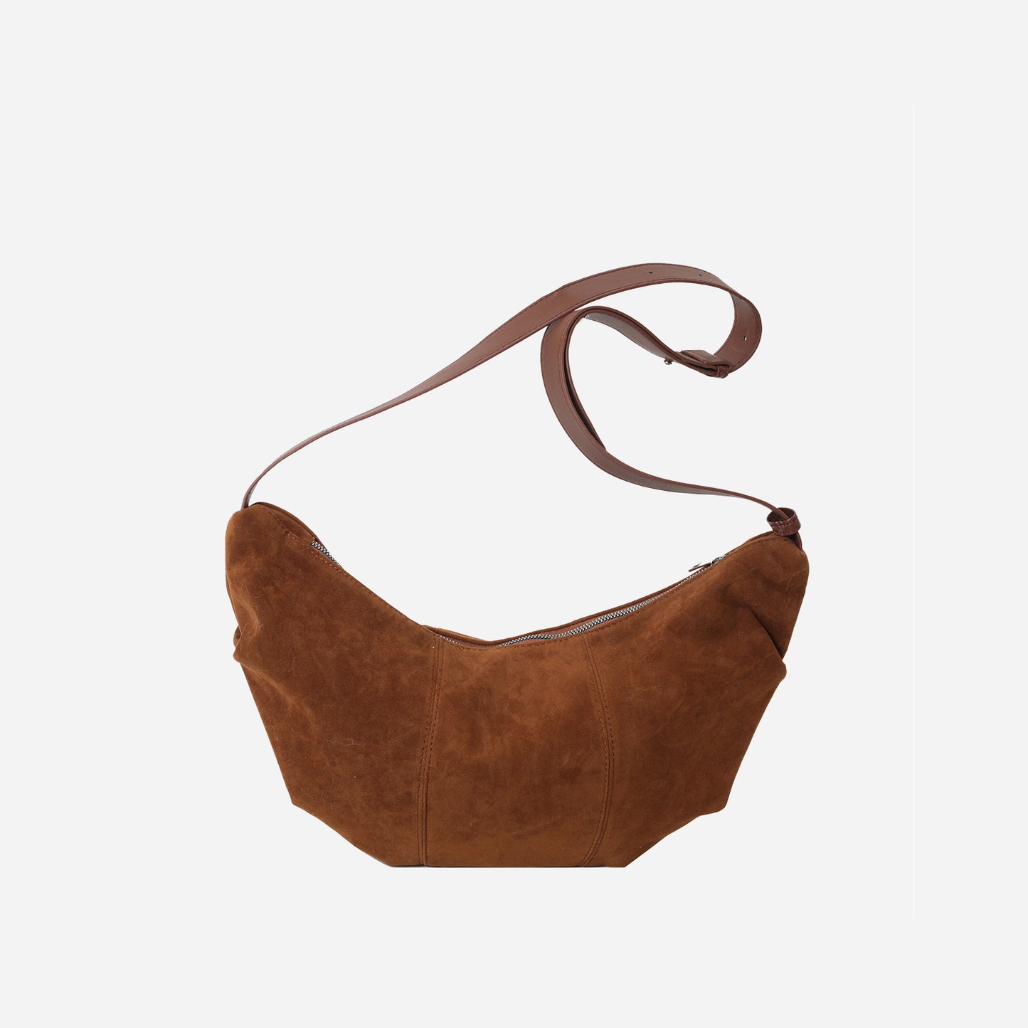 Suede Dumpling Bag Caramel One Size