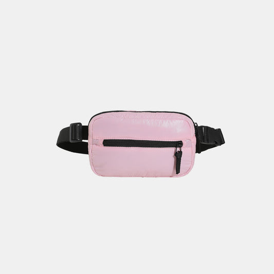 Adjustable Strap Sling Bag Blush Pink One Size