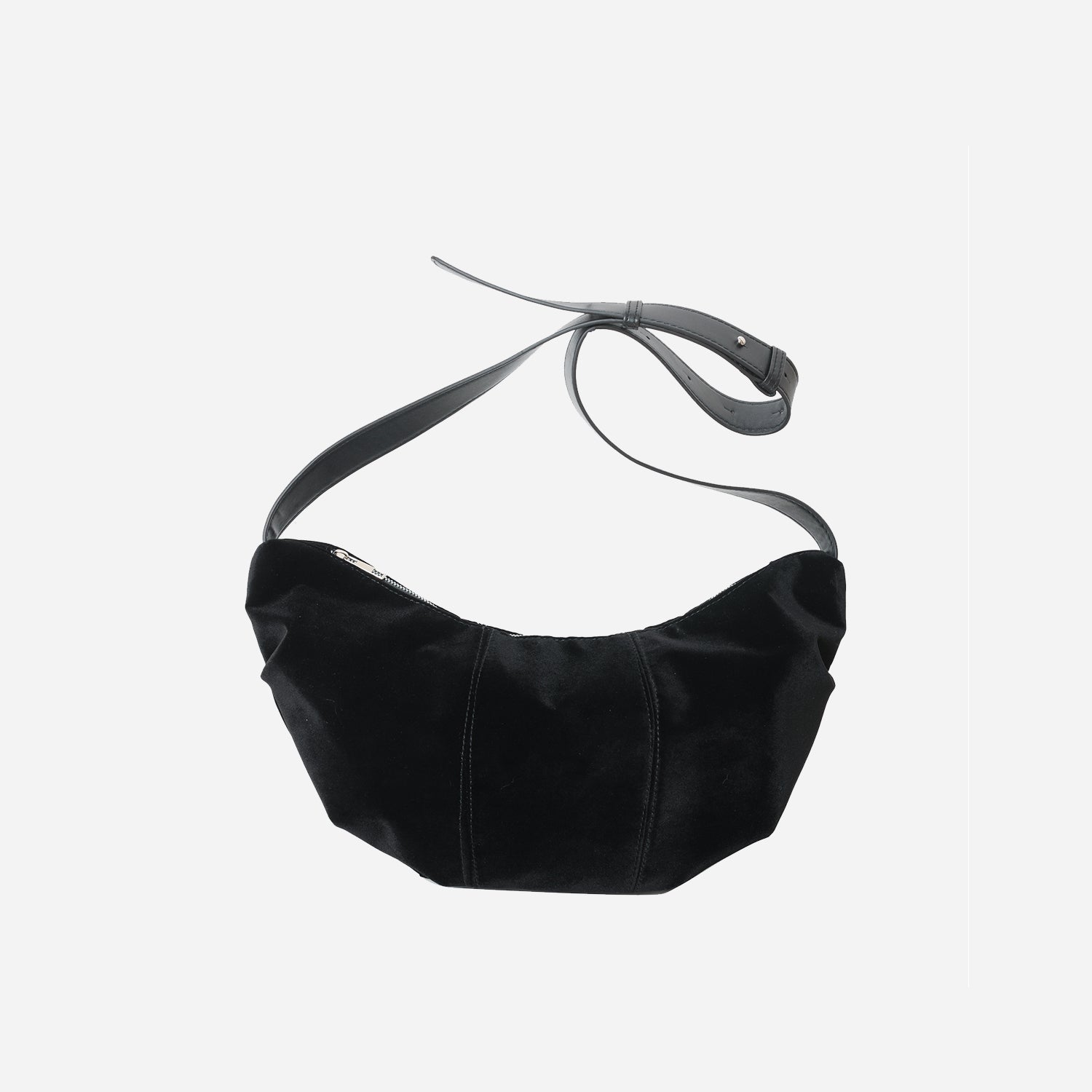 Suede Dumpling Bag Black One Size