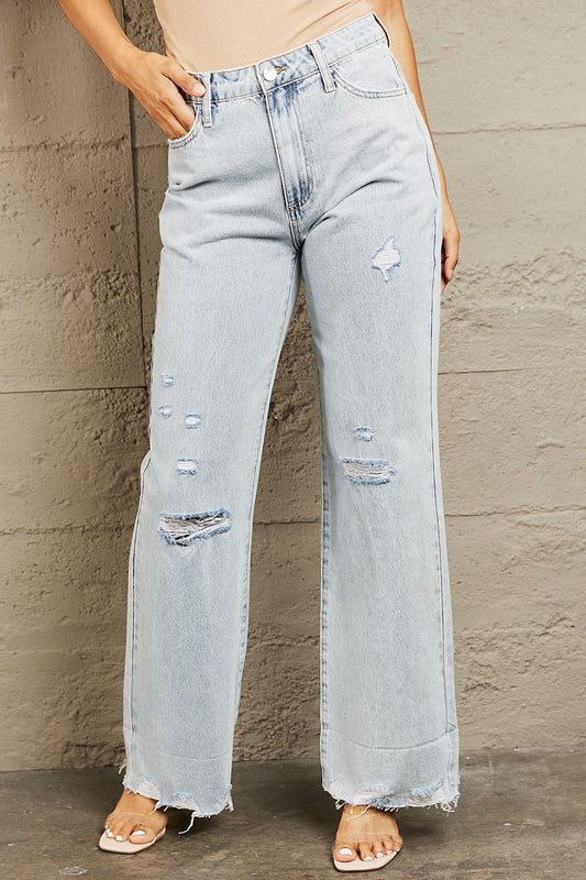 BAYEAS High Waist Flare Jeans Light