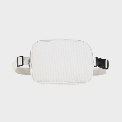 Small PU Leather Sling Bag White One Size