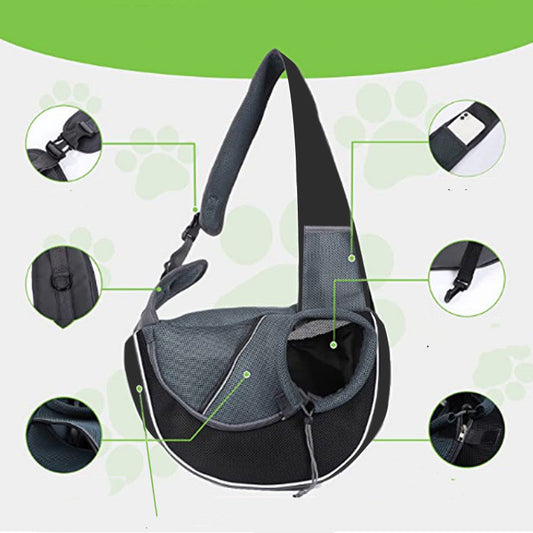Women's Outdoor Pet Carrier Bag – Portable Crossbody Travel Bag for Small Dogs & Cats