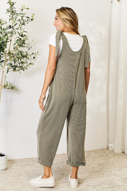 Celeste Full Size Straight Overall with Pockets