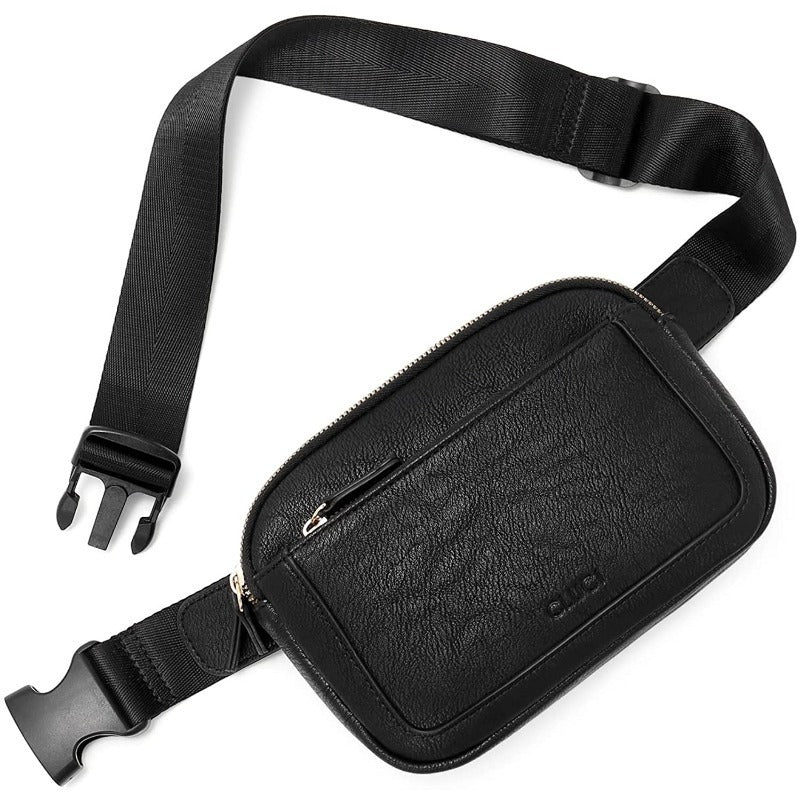 Women's Fashion Chest Bag – Faux Leather Crossbody Pocket Sling Bag
