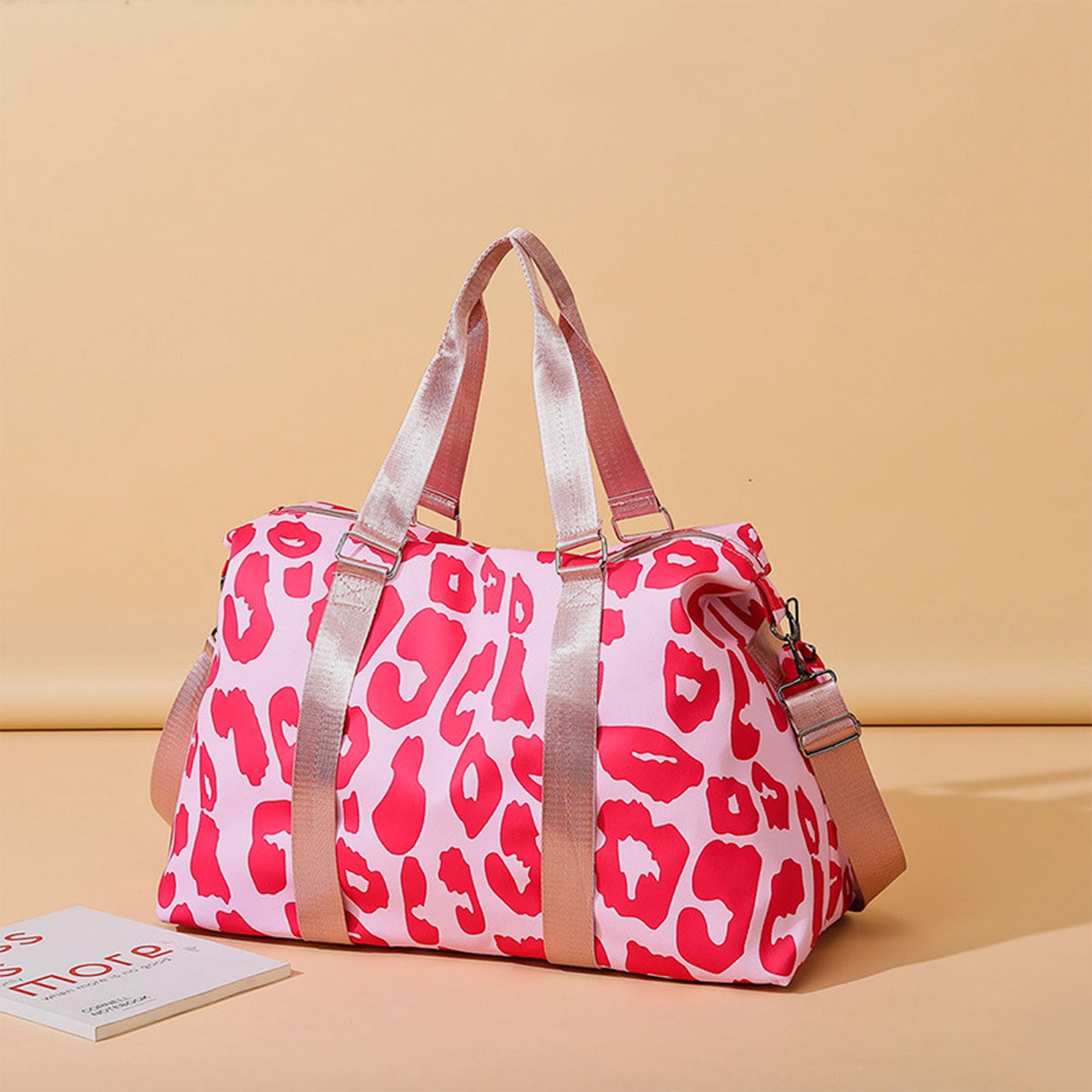 Animal Print Travel Bag Hot Pink One Size