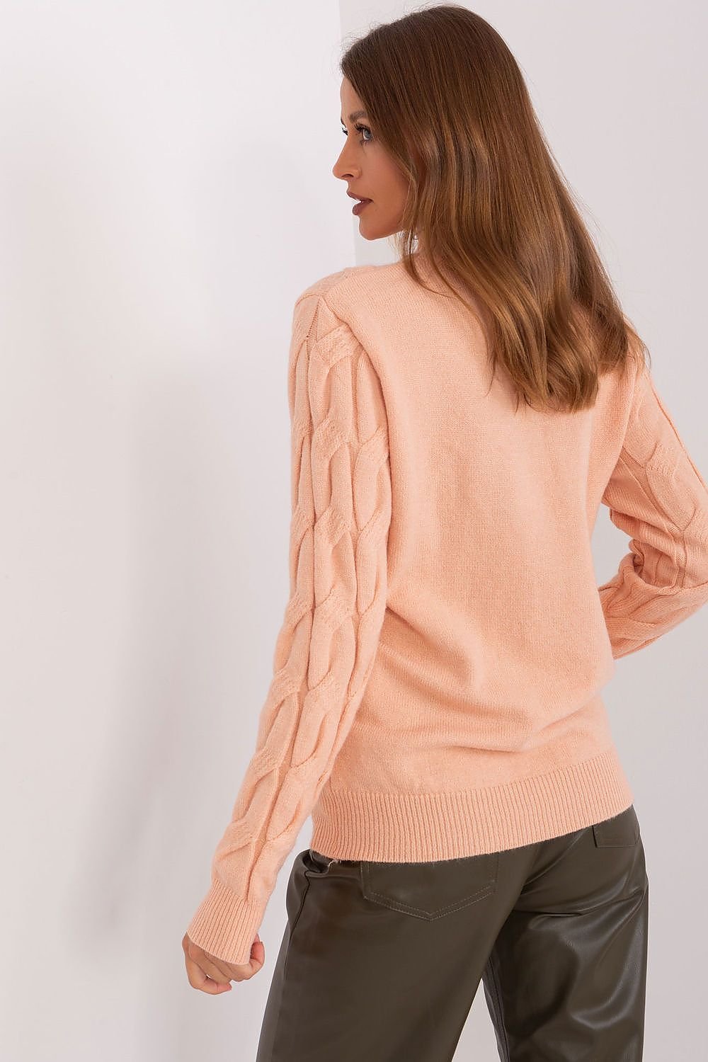 Elegant Women's Textured Half Turtleneck Sweater