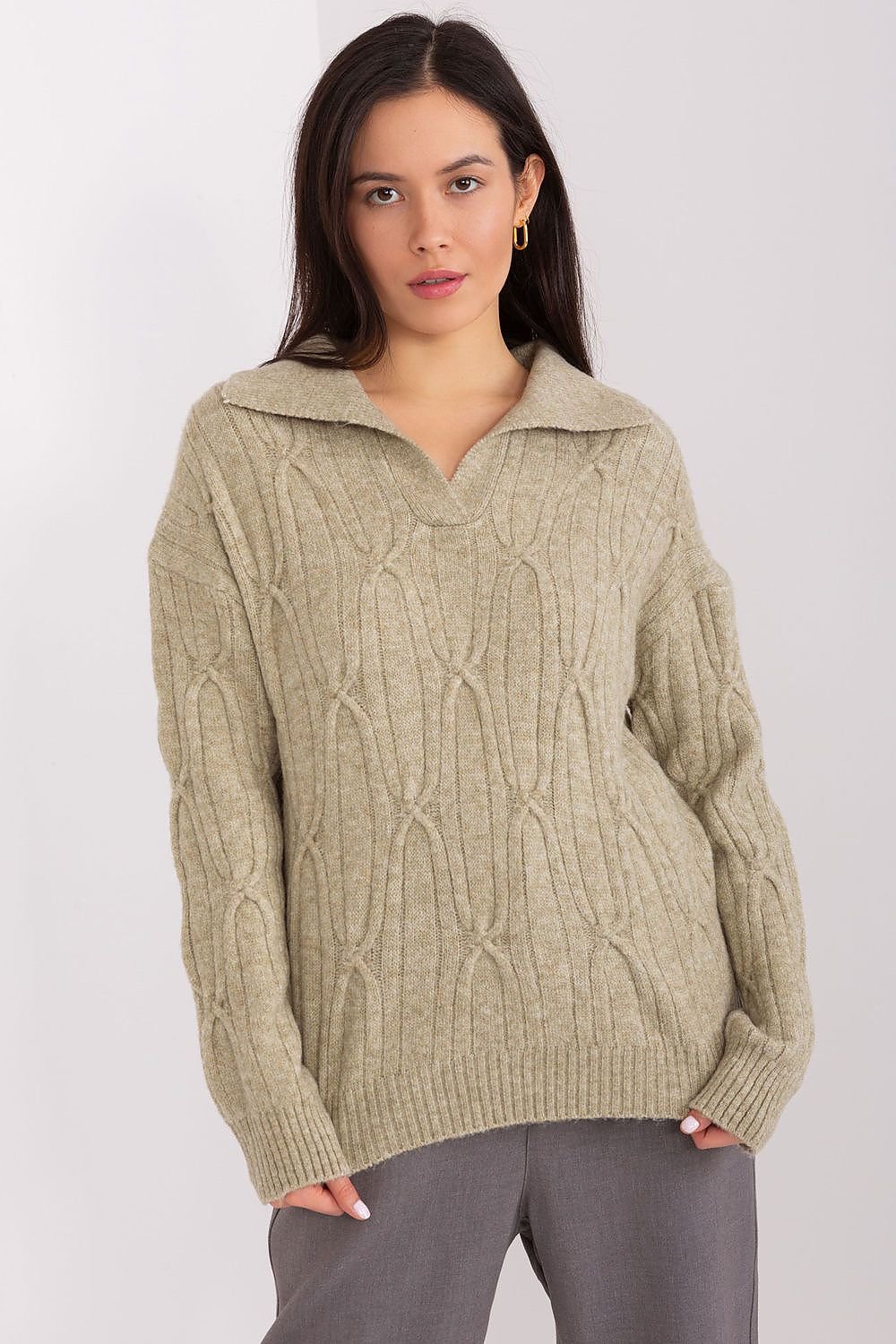 Elegant Variegated Women's Sweater Model 188276 AT