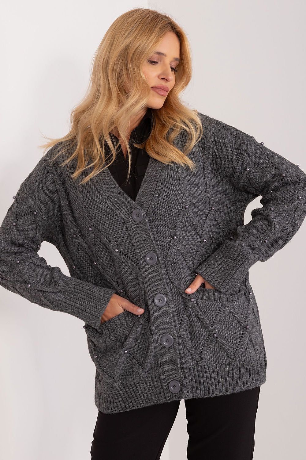 Cardigan Badu grey one-size-fits-all