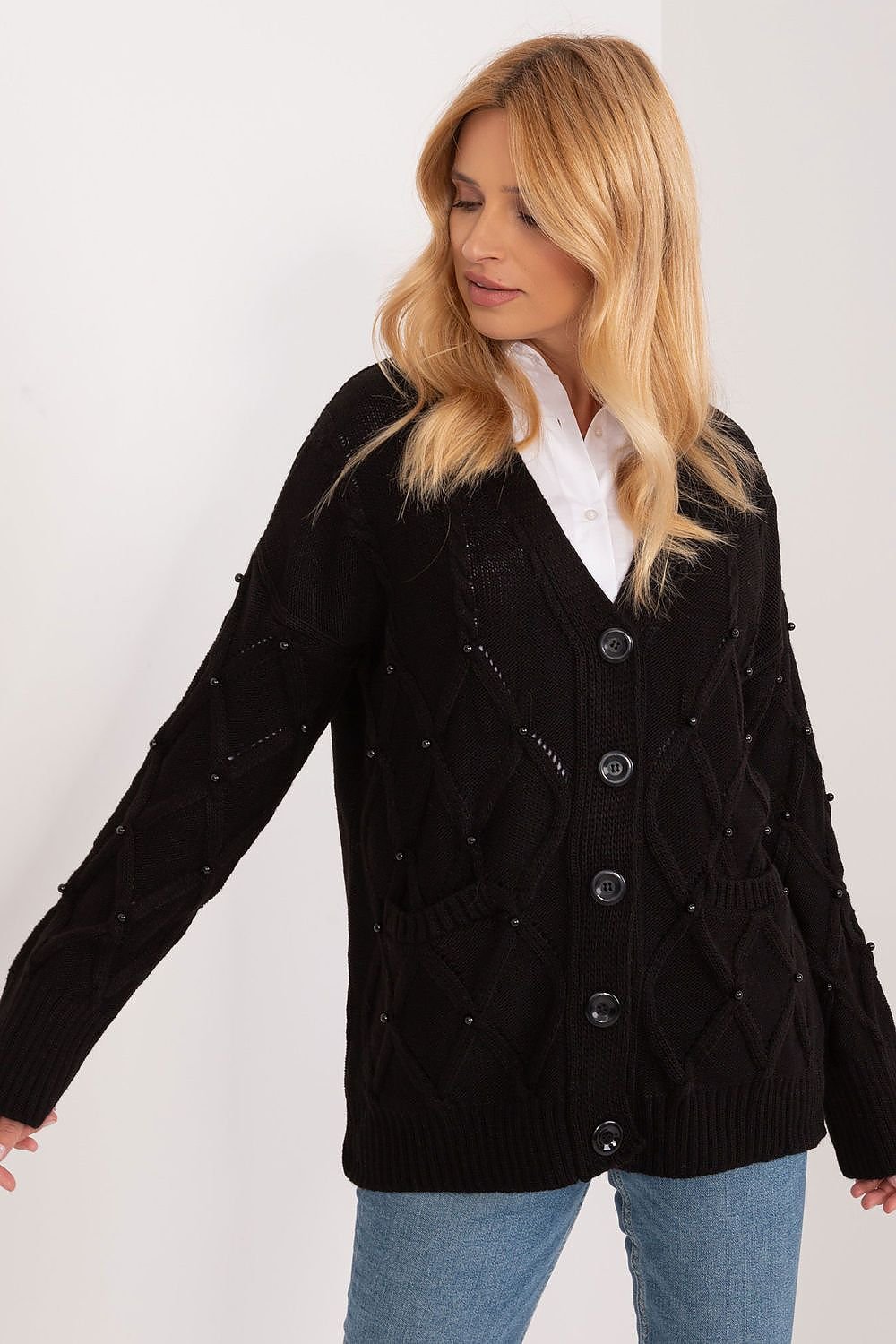 Cardigan Badu black one-size-fits-all