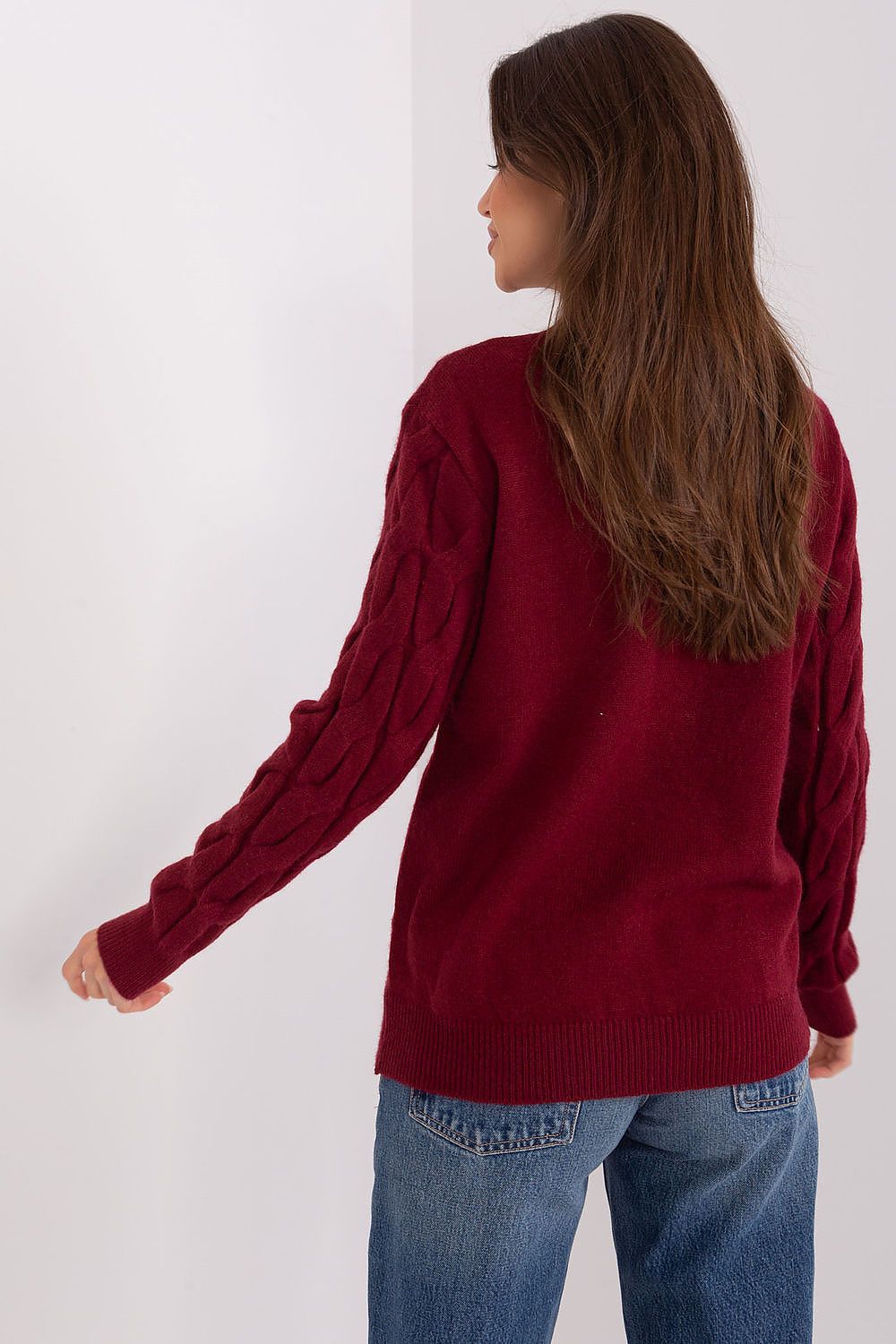 Elegant Women's Textured Half Turtleneck Sweater