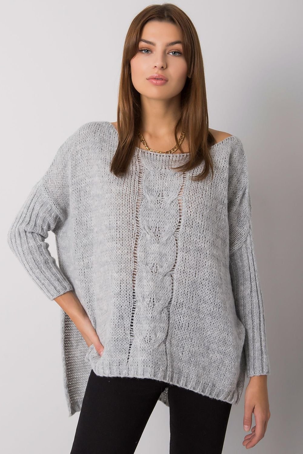 Casual Comfort Acrylic Sweater for Women - Model 186805 Och Bella