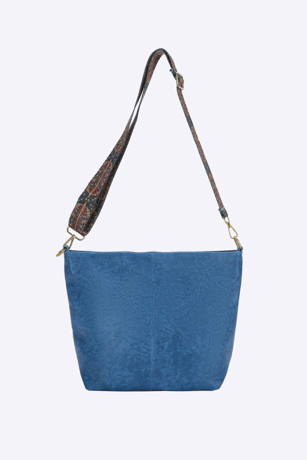 PU Leather Crossbody Bag Sky Blue One Size