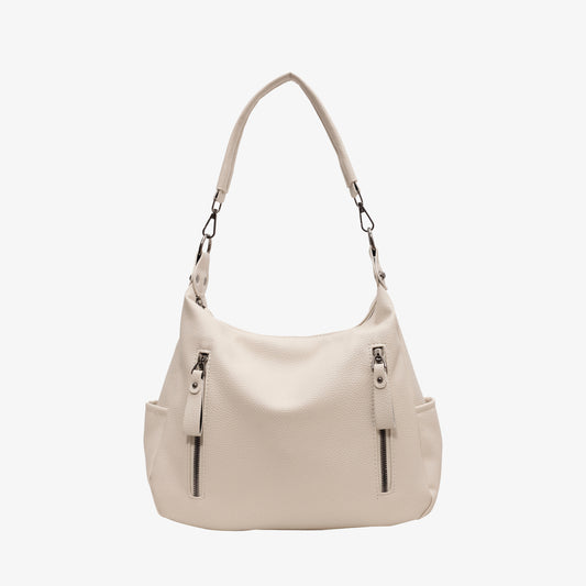 PU Leather Shoulder Bag White One Size