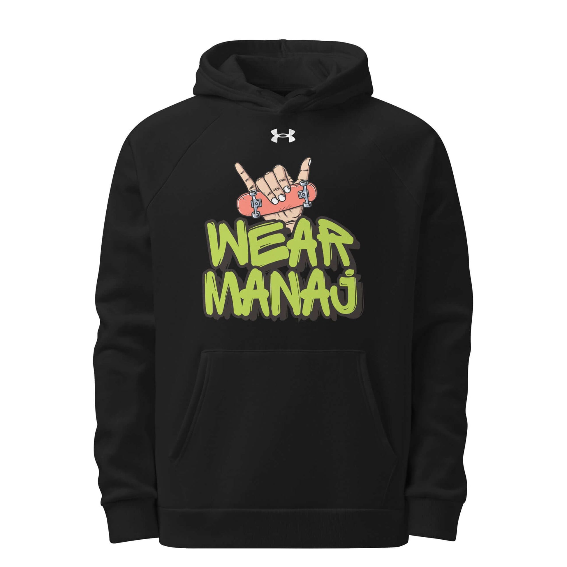 Wear Manaj Under Armour® hoodie